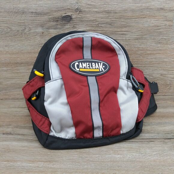 CAMELBAK Waist Lumbar Fanny Bag Red Silver NO BLADDER Hiking Camping Outdoors - Picture 2 of 12